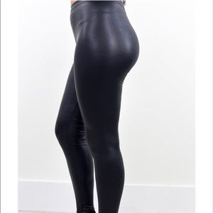 Pants - Faux Leather Leggings Pants - Faux Leather Leggings